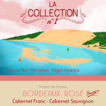 Etiquette vin rosé « La Collection n°1 – BORD’Art»